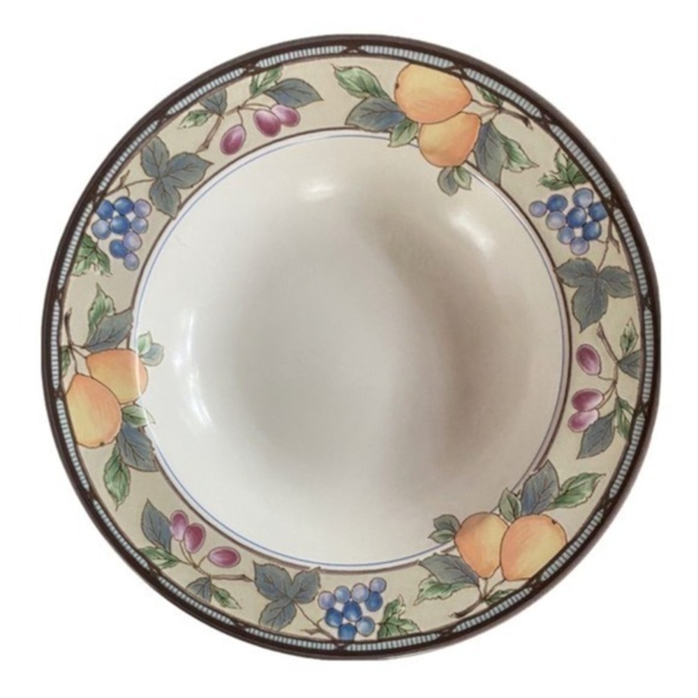 MIKASA INTAGLIO  GARDEN HARVEST‎ (CAC29)   LARGE RIM SOUP BOWL 9-3/8"